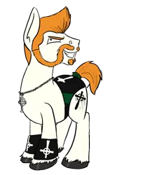 Size: 859x1051 | Tagged: alternate version, artist:tateshaw, beard, cross, derpibooru import, ponified, safe, sheamus, solo, wrestling, wwe