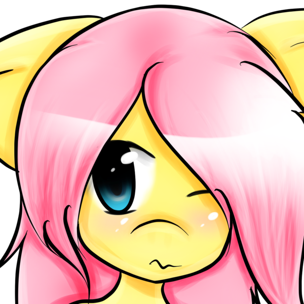 Size: 1000x1000 | Tagged: anthro, artist:lonely-ufo, chibi, derpibooru import, fluttershy, safe, solo