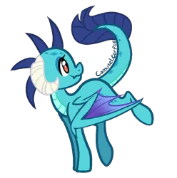 Size: 730x736 | Tagged: safe, artist:yupinapegasus, derpibooru import, princess ember, ponified, dracony, dragon, hybrid, pony, gauntlet of fire, female, mare, ponified ember, simple background, solo, transparent background