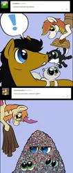 Size: 660x1562 | Tagged: safe, artist:darkhestur, derpibooru import, oc, oc:aspen breeze, oc:dark, oc:shadowfoxsilver, unofficial characters only, changeling, earth pony, pegasus, pony, glitter, kitten, simple background