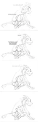 Size: 884x2814 | Tagged: safe, artist:carnifex, derpibooru import, princess ember, spike, dragon, gauntlet of fire, cuddling, cute, dragons doing pony things, emberbetes, monochrome, sketch, smiling, snuggling, spikabetes