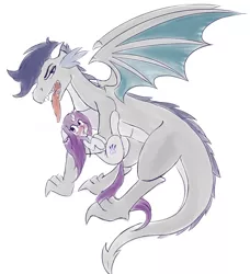 Size: 1280x1406 | Tagged: artist:wickedsilly, couple, derpibooru import, dragon, dragonified, female, male, oc, oc:sleepy head, oc:wicked silly, oc x oc, shipping, species swap, straight, suggestive, unofficial characters only, wickedsleepy