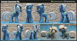 Size: 4472x2385 | Tagged: safe, artist:eljoeydesigns, derpibooru import, limestone pie, brushable, custom, irl, photo, toy