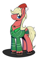 Size: 1200x1600 | Tagged: safe, artist:casualcolt, derpibooru import, oc, oc:scifresh, unofficial characters only, earth pony, pony, christmas, male, stallion