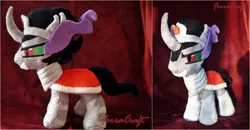 Size: 1024x534 | Tagged: artist:ferracraft, derpibooru import, irl, king sombra, photo, plushie, safe, solo