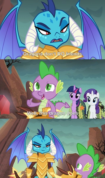 #879294 - safe, derpibooru import, screencap, princess ember, rarity ...