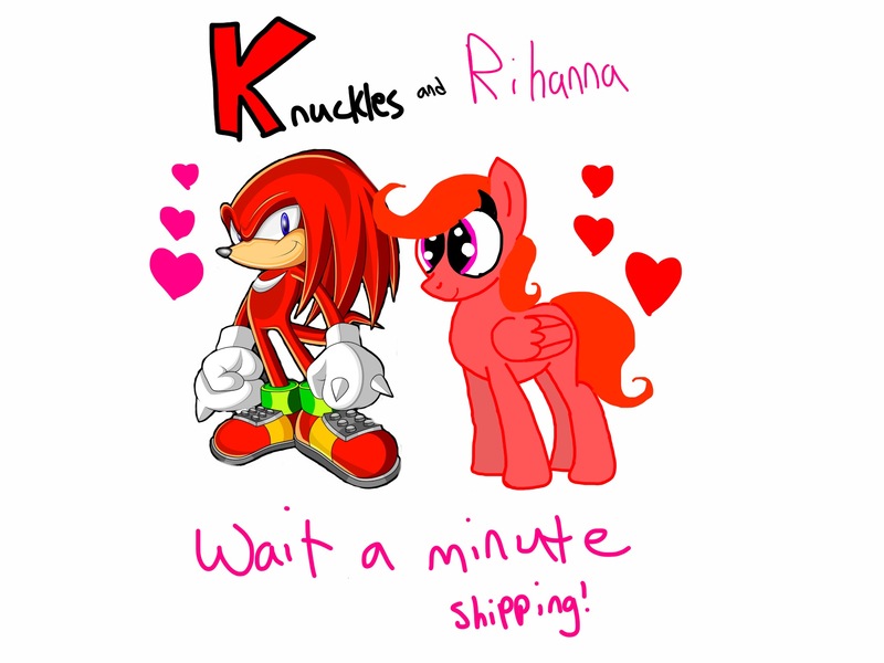 Size: 2048x1536 | Tagged: safe, derpibooru import, oc, oc:rihanna bell pepper, unofficial characters only, canon x oc, crossover, crossover shipping, female, knuckles the echidna, male, shipping, sonic the hedgehog (series), straight