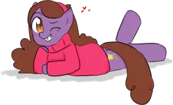 Size: 1280x779 | Tagged: artist:chicaanime-n1, braces, clothes, derpibooru import, explicit source, gravity falls, mabel pines, ponified, safe, sweater