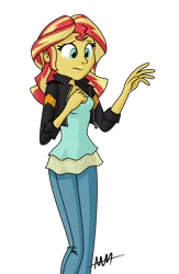 Size: 5538x8514 | Tagged: safe, artist:drewdini, derpibooru import, sunset shimmer, equestria girls, friendship games, absurd resolution, clothes, leather jacket, signature, simple background, solo, transparent background