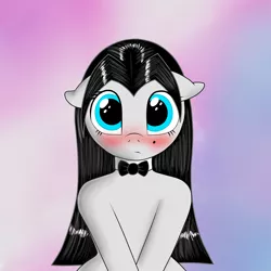 Size: 2000x2000 | Tagged: artist:thepianistmare, blue eyes, blushing, cute, derpibooru import, diabetes, embarrassed, facial expressions, klavetes, oc, oc:klavinova, shy, suggestive, unofficial characters only, wide eyes