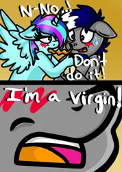 Size: 367x516 | Tagged: suggestive, artist:daringashia, derpibooru import, oc, unofficial characters only, alicorn, pony, alicorn oc, blushing, imminent sex, virgin