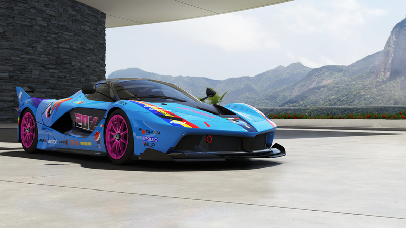 Size: 1920x1080 | Tagged: car, derpibooru import, ferrari, ferrari fxx k, forza motorsport 6, rainbow dash, safe