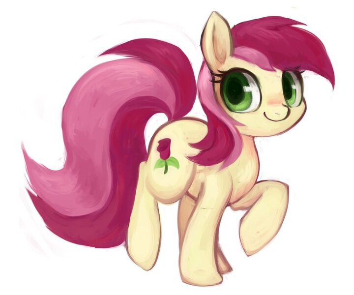 Size: 780x650 | Tagged: artist:kei05, blushing, cute, derpibooru import, roseluck, safe, simple background, solo