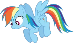 Size: 6000x3541 | Tagged: artist:dashiesparkle, artist:hawk9mm, castle sweet castle, derpibooru import, floating, ponyscape, rainbow dash, safe, simple background, smiling, solo, .svg available, transparent background, vector