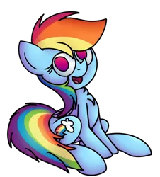 Size: 828x914 | Tagged: artist:mr. rottson, chest fluff, derpibooru import, open mouth, rainbow dash, safe, simple background, solo, transparent background