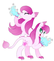 Size: 723x810 | Tagged: artist:carouselunique, crack shipping, derpibooru import, dracony, future, hybrid, interspecies offspring, next generation, oc, oc:rose quartz, offspring, parent:princess cadance, parent:spike, parents:spikedance, safe, unofficial characters only