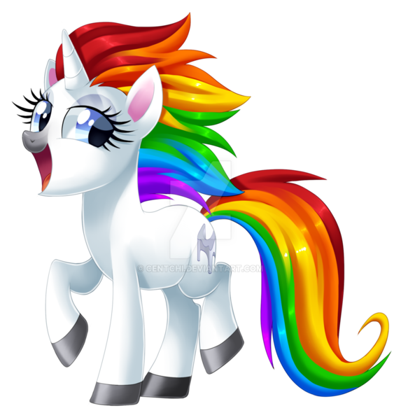 Size: 1024x1073 | Tagged: safe, artist:centchi, derpibooru import, oc, unofficial characters only, pony, unicorn, commercial reference, soft serve, solo, squatty potty, watermark