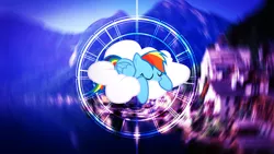 Size: 3840x2160 | Tagged: artist:spntax, artist:versilaryan, cloud, derpibooru import, effects, nap, rainbow dash, safe, sleepydash, vector, wallpaper