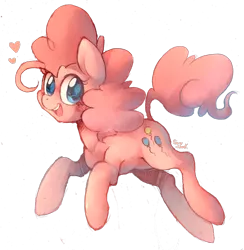 Size: 1000x1023 | Tagged: safe, artist:sony-shock, derpibooru import, pinkie pie, earth pony, pony, cute, cutie mark eyes, diapinkes, female, heart, mare, open mouth, simple background, solo, transparent background, wingding eyes