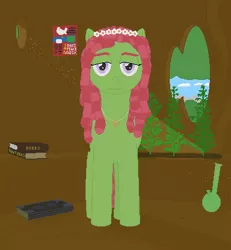 Size: 384x416 | Tagged: 420 years in ms paint, 60s, artist needed, bong, book, derpibooru import, drugs, marijuana, peace symbol, pixel art, safe, solo, tree hugger, woodstock