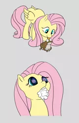Size: 771x1200 | Tagged: safe, artist:midnight-wizard, derpibooru import, fluttershy, toad, /mlp/, 4chan, drugs, family guy, flutterhigh, foaming at the mouth, gray background, hallucination, high, licking, simple background, toad venom, tongue out