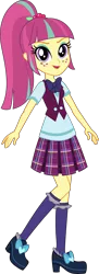 Size: 3000x8226 | Tagged: safe, artist:crimsumic, derpibooru import, sour sweet, equestria girls, friendship games, bowtie, clothes, crystal prep academy, crystal prep academy uniform, crystal prep shadowbolts, female, freckles, high heels, inkscape, open mouth, pleated skirt, ponytail, raised leg, school uniform, simple background, skirt, solo, transparent background, vector
