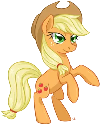 Size: 897x1115 | Tagged: safe, artist:bloodorangepancakes, derpibooru import, applejack, rearing, simple background, solo, transparent background