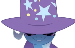 Size: 1124x720 | Tagged: safe, artist:jongoji245, derpibooru import, trixie, pony, unicorn, no second prances, faic, female, kubrick stare, mare, simple background, solo, that was fast, transparent background, trixie's glare, vector