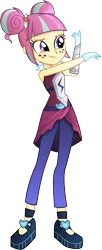 Size: 3498x8568 | Tagged: safe, artist:illumnious, derpibooru import, sour sweet, equestria girls, friendship games, absurd resolution, adobe illustrator, archery, archery clothes, clothes, freckles, gloves, simple background, solo, transparent background, vector