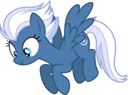 Size: 5000x3717 | Tagged: safe, artist:ambassad0r, artist:dashiesparkle, derpibooru import, night glider, pegasus, pony, .svg available, cute, female, flying, glideabetes, mare, ponyscape, simple background, smiling, solo, transparent background, vector