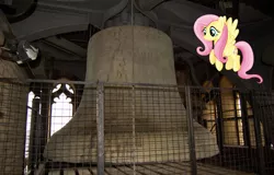 Size: 3039x1951 | Tagged: admiration, artist:myardius, artist:uponia, belfry, bell, big ben, derpibooru import, elizabeth tower, floating, fluttershy, irl, london, photo, ponies in real life, safe, solo, vector, westminster