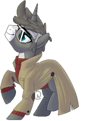 Size: 306x425 | Tagged: safe, artist:nazori, derpibooru import, oc, ponified, unofficial characters only, pony, unicorn, base used, clothes, ford pines, glasses, gravity falls, horn, image, male, png, raised hoof, simple background, solo, stallion, transparent background, unicorn oc