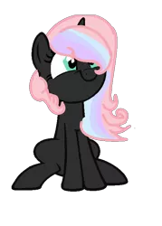 Size: 520x728 | Tagged: safe, artist:broken tiia, derpibooru import, oc, oc:bubblegum twinkles, unofficial characters only, pony, unicorn, base used, femboy, male, pink hair, simple background, smiling, solo, transparent background, trap