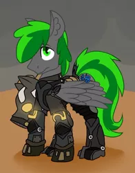 Size: 778x993 | Tagged: safe, derpibooru import, oc, oc:karl, unofficial characters only, pegasus, pony, fallout equestria, armor, enclave, fallout, powered exoskeleton