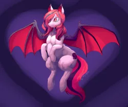 Size: 1719x1427 | Tagged: safe, artist:outta sync, derpibooru import, oc, oc:arrhythmia, unofficial characters only, bat pony, pony, flying, hair over one eye, muscles, solo