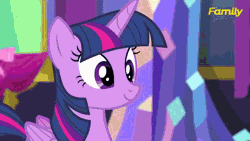 Size: 640x360 | Tagged: safe, derpibooru import, edit, edited screencap, screencap, starlight glimmer, trixie, twilight sparkle, twilight sparkle (alicorn), alicorn, pony, no second prances, animated, bedroom eyes, counterparts, female, giggity, heart, implied shipping, implied threesome, lesbian, mare, shipping, startrix, twilight's counterparts, twistarlight, twixie, twixstar