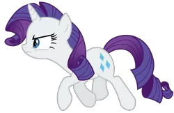 Size: 6800x4400 | Tagged: safe, artist:reginault, derpibooru import, rarity, pony, unicorn, inspiration manifestation, absurd resolution, determined, simple background, solo, transparent background, trotting, vector