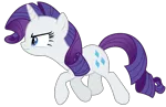 Size: 6800x4400 | Tagged: safe, artist:reginault, derpibooru import, rarity, pony, unicorn, inspiration manifestation, absurd resolution, determined, simple background, solo, transparent background, trotting, vector