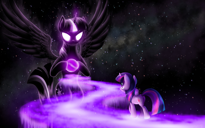 twilight sparkle glow wallpaper