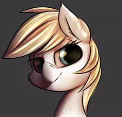 Size: 905x872 | Tagged: safe, artist:sodiav, derpibooru import, oc, oc:aryanne, unofficial characters only, earth pony, pony, face, female, lighting, looking at you, profile, simple background, smiling, solo