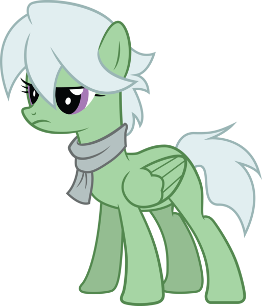 Size: 2426x2835 | Tagged: safe, artist:duskthebatpack, derpibooru import, oc, oc:emerald bulwark, unofficial characters only, pegasus, pony, clothes, female, mare, scarf, simple background, solo, transparent background, vector