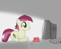 Size: 1280x1024 | Tagged: artist:inkblu, derpibooru import, maltesers, roseluck, safe, solo, television