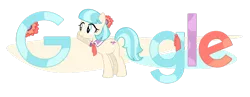 Size: 1024x398 | Tagged: safe, artist:thepatrollpl, artist:xxmaxterxx, derpibooru import, coco pommel, google, logo, solo