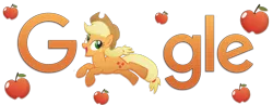 Size: 1800x700 | Tagged: applejack, artist:thepatrollpl, artist:xxmaxterxx, derpibooru import, google, logo, safe