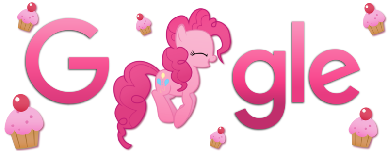 Size: 1800x700 | Tagged: artist:thepatrollpl, artist:xxmaxterxx, derpibooru import, google, logo, pinkie pie, safe