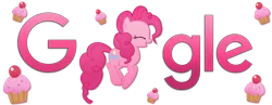 Size: 1800x700 | Tagged: artist:thepatrollpl, artist:xxmaxterxx, derpibooru import, google, logo, pinkie pie, safe