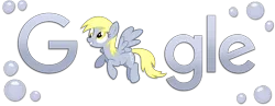 Size: 1800x700 | Tagged: safe, artist:thepatrollpl, artist:xxmaxterxx, derpibooru import, derpy hooves, pegasus, pony, female, google, logo, mare