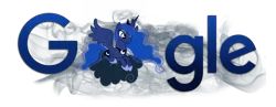 Size: 1800x700 | Tagged: artist:thepatrollpl, artist:xxmaxterxx, derpibooru import, google, logo, princess luna, safe