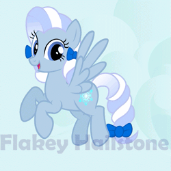 Size: 577x577 | Tagged: safe, artist:discordedtwilight89, derpibooru import, oc, oc:flakey hailstone, unofficial characters only, pegasus, pony, animated, flying, solo