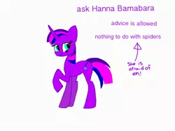 Size: 2048x1536 | Tagged: artist:rihanna bell pepper, ask hanna bamabara, derpibooru import, not twilight sparkle, oc, oc:hanna bamabara, safe, solo, unofficial characters only